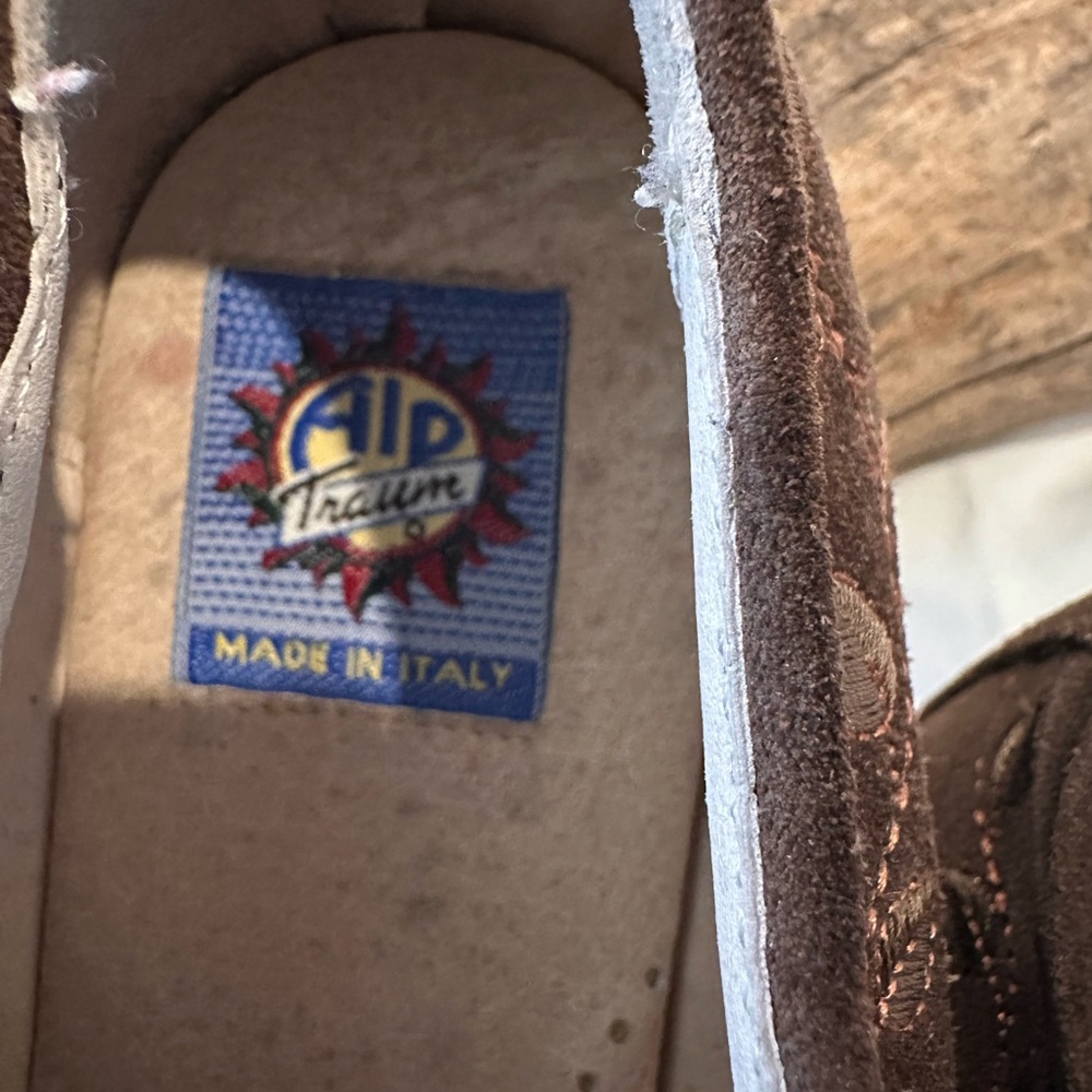 Traditional German Leather Oktoberfest Suede Leather Shoes EU 40 1/2 - Picture 3 of 6